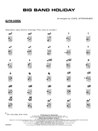 Big Band Holiday: Guitar Chords