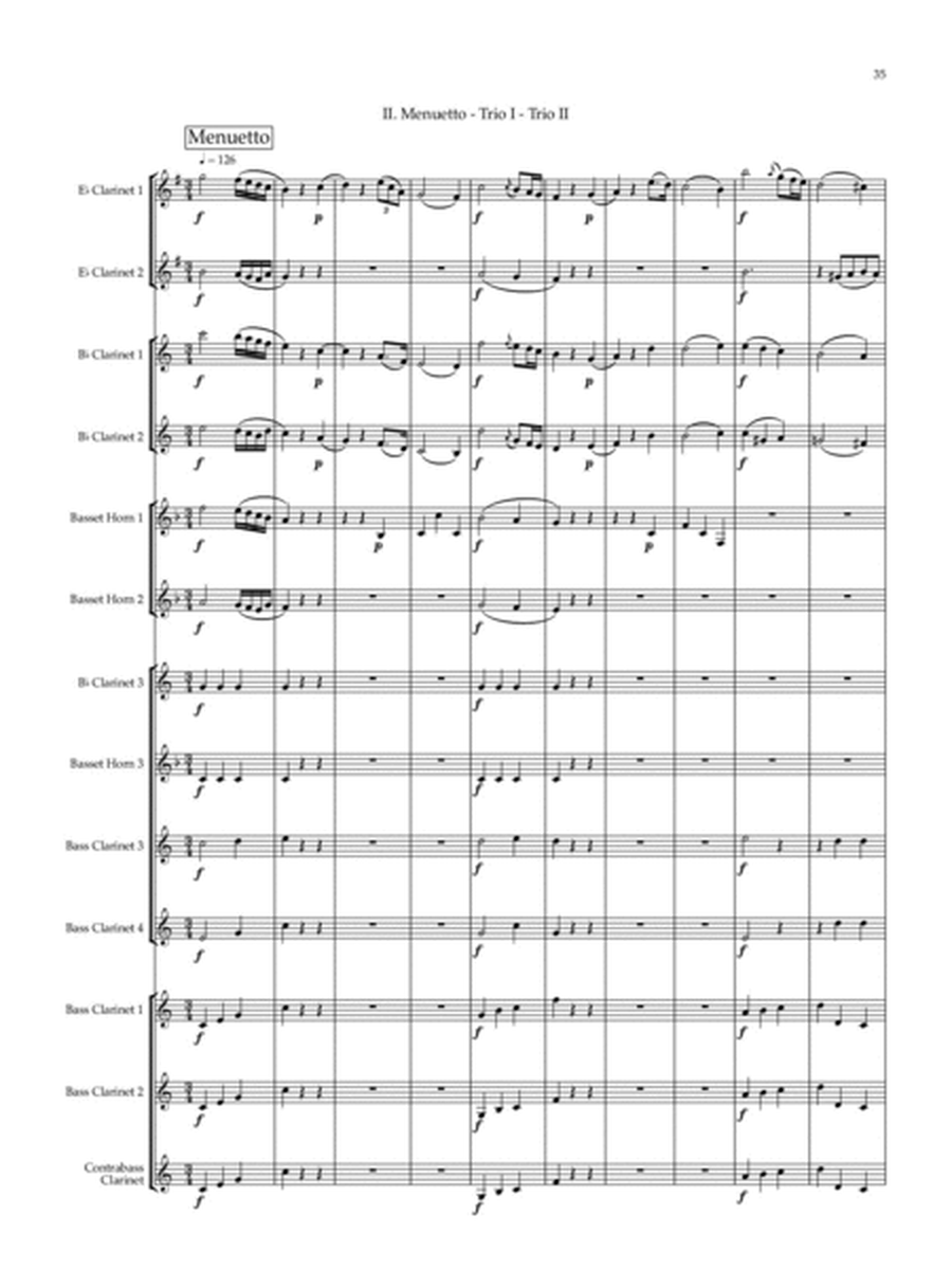 Serenade No. 10 'Gran Partita' for Clarinet Choir