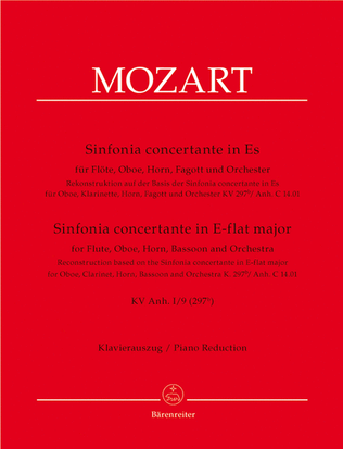 Book cover for Sinfonia Concertante for four Wind Instruments and Orchestra E flat major KV Anh I/9(297b)