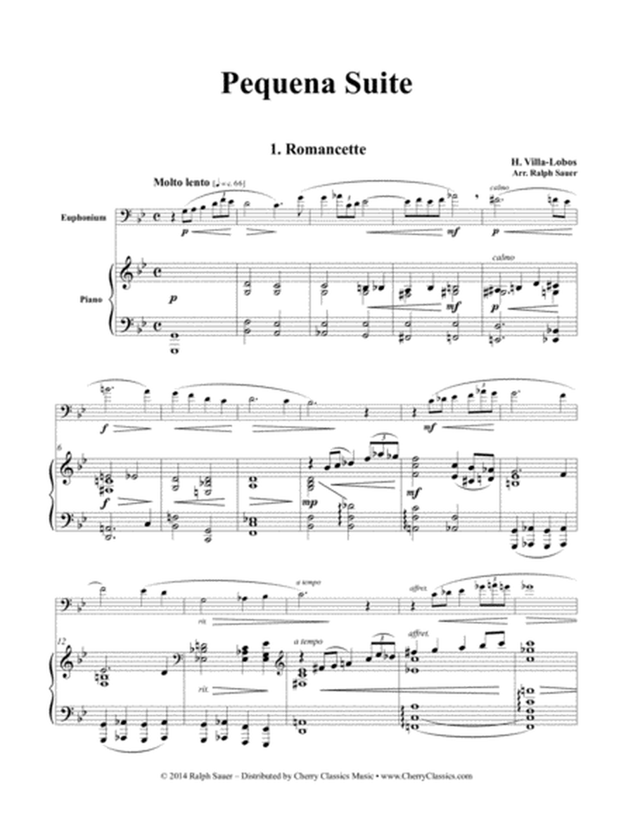 Pequena Suite for Euphonium and Piano