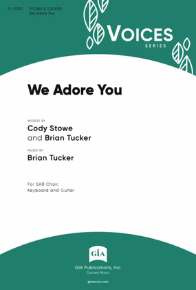 Book cover for We Adore You