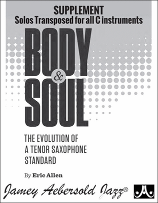 Book cover for Body and Soul - C Concert Supplement