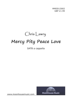Book cover for Mercy Pity Peace Love (SATB choir)