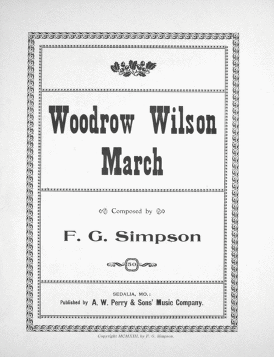 Woodrow Wilson March