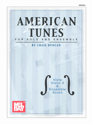 Book cover for American Fiddle Tunes for Solo & Ensemble-Viola,Score Violin 3