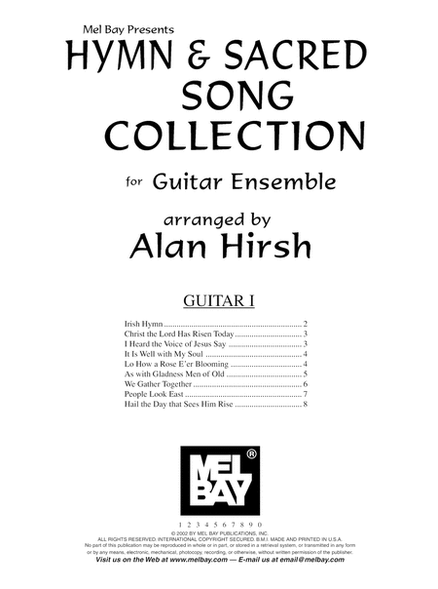 Hymn and Sacred Song Collection for Guitar Ensemble