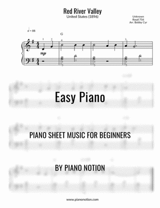 Book cover for Red River Valley (Easy Piano Solo)