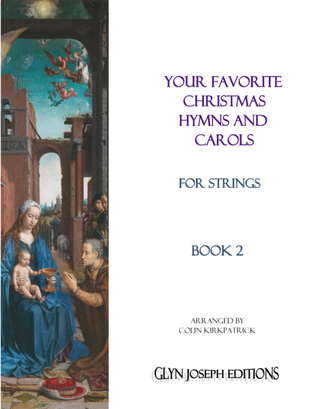 Book cover for Your Favorite Christmas Hymns and Carols for Strings, Book 2