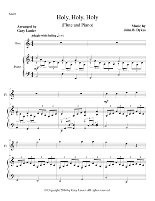 Book cover for HOLY, HOLY, HOLY (Flute Piano and Flute Part)