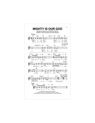 Book cover for Mighty Is Our God