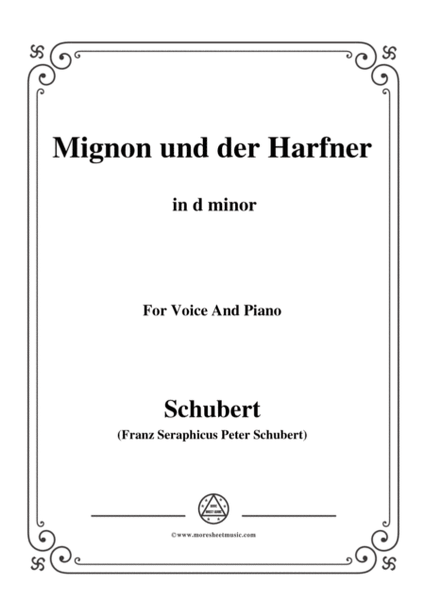 Schubert-Mignon und der Harfner (duet),in d minor,for Voice&Piano image number null