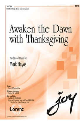 Book cover for Awaken the Dawn with Thanksgiving
