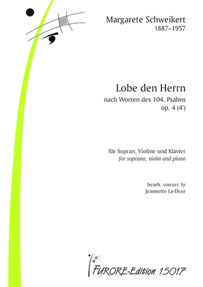 Book cover for Lobe den Herrn nach Worten des 104. Psalms op. 4