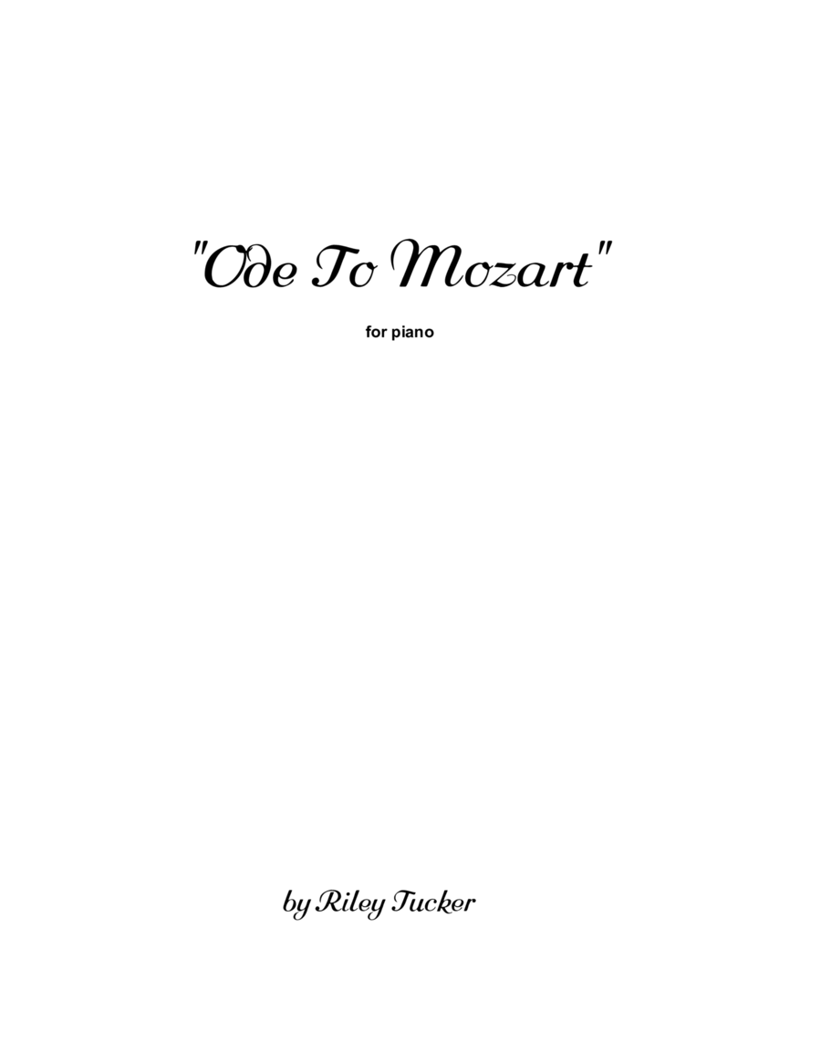 Ode To Mozart