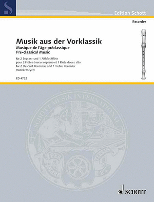 Book cover for Musik aus der Vorklassik (Pre-Classical Music)