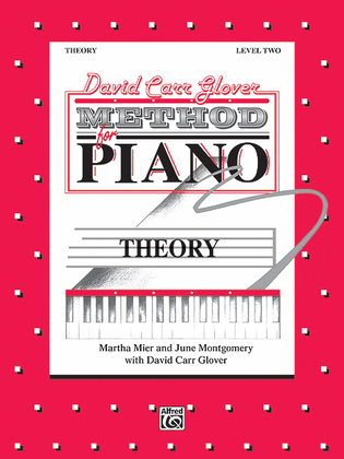 Book cover for David Carr Glover Method for Piano Theory