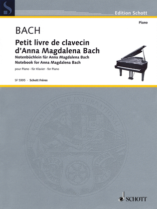 Book cover for Notebook for Anna Magdalena Bach