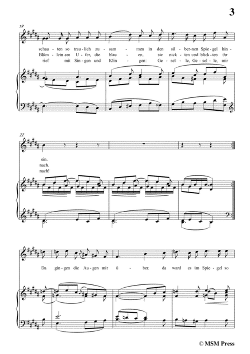 Schubert-Tränenregen,from 'Die Schöne Müllerin',Op.25 No.10,in B Major,for Voice&Pno image number null