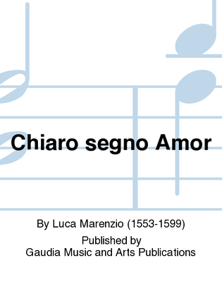 Book cover for Chiaro segno Amor