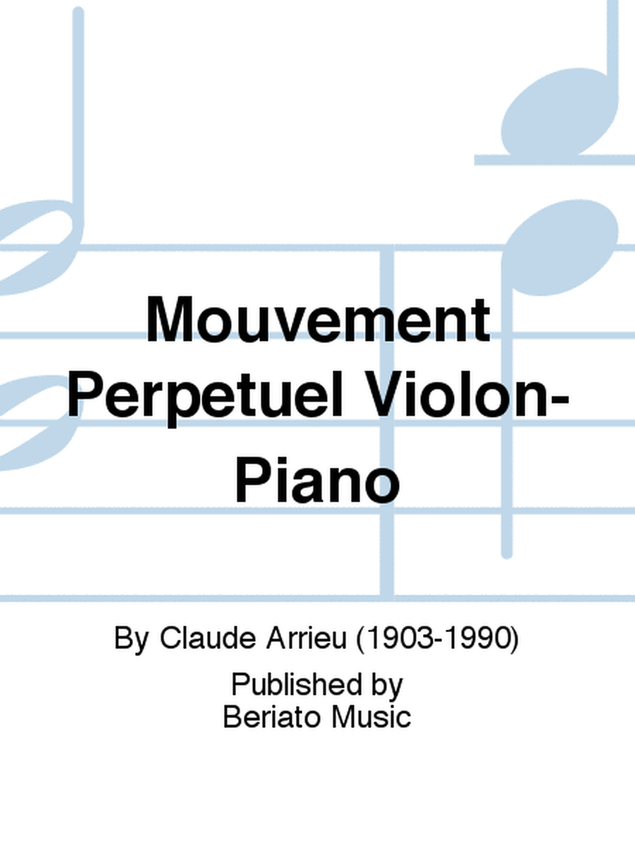 Mouvement Perpetuel Violon-Piano