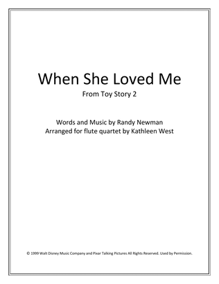 Book cover for When She Loved Me