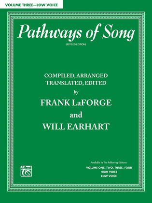 Book cover for Pathways of Song, Volume 3