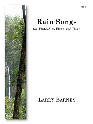 Book cover for Rain Songs for Flute and Harp