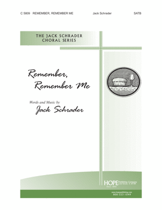 Book cover for Remember, Remember Me