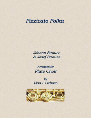 Book cover for Pizzicato Polka for Flute Choir
