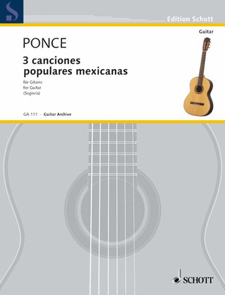 Book cover for Tres canciones populares mexicanas