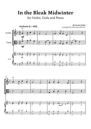 Book cover for In the Bleak Midwinter (Violin, Viola and Piano) - Beginner Level