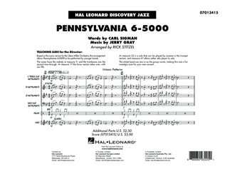 Book cover for Pennsylvania 6-5000 (arr. Rick Stitzel) - Conductor Score (Full Score)