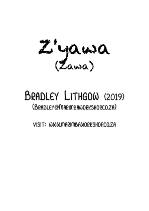 Book cover for Z'yawa (Zawa) for African Marimba Band (Diatonic In C)
