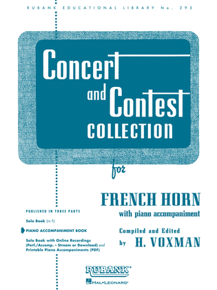 Book cover for Concert and Contest Collection for French Horn