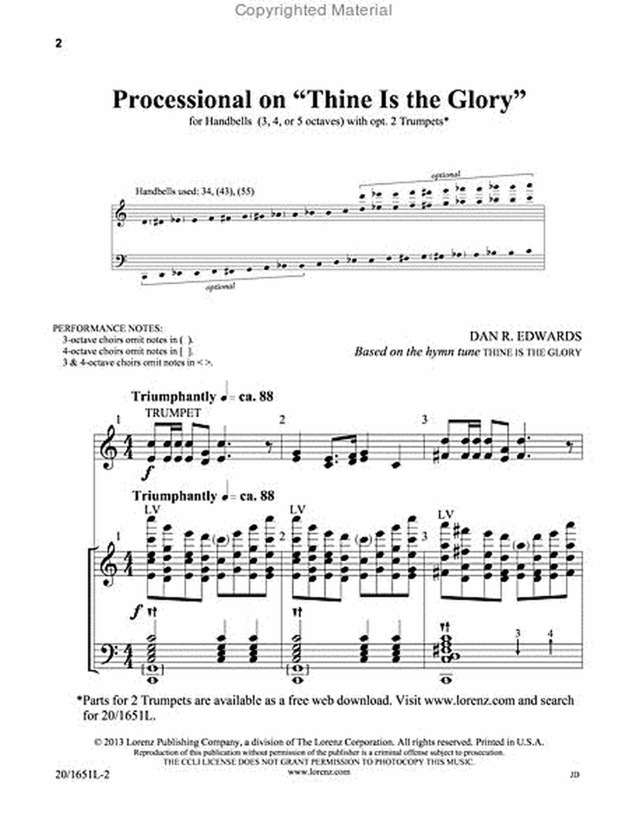 Processional on Thine Is the Glory image number null