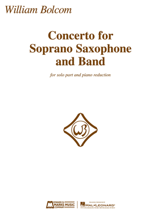 Book cover for Concerto for Soprano Saxophone and Band