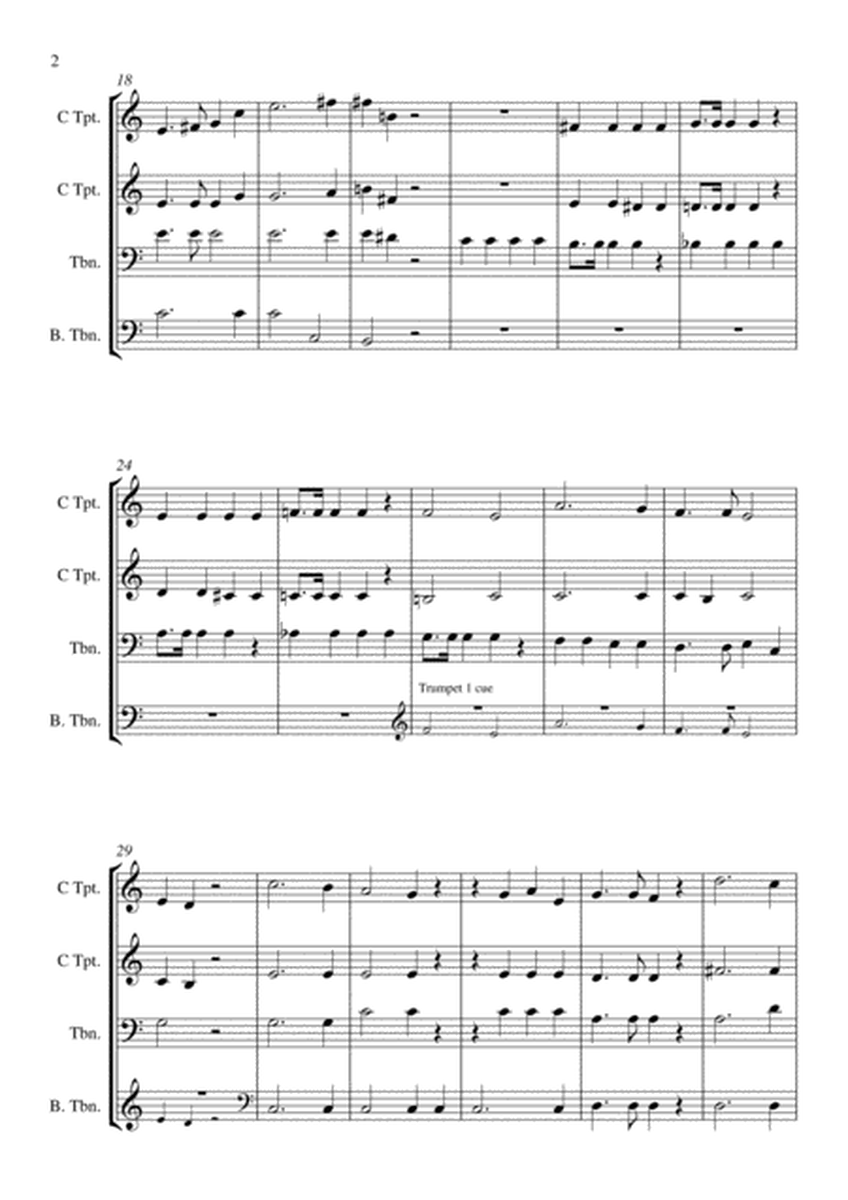 Bruckner Locus Iste- For Brass Quartet, arr. Josh Rogan