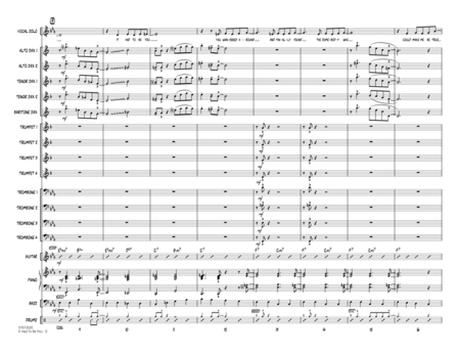 It Had to Be You (arr. Rick Stitzel) - Conductor Score (Full Score)