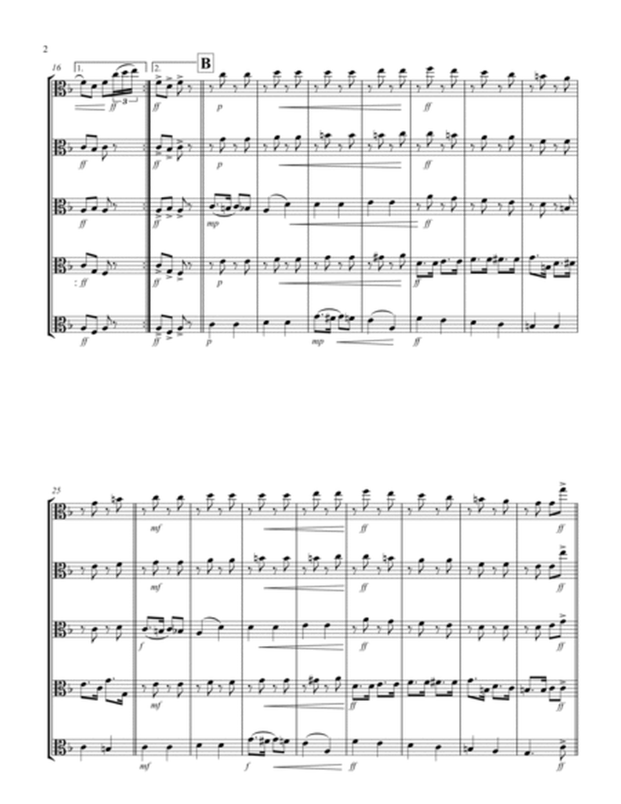 Russian Dance ("Trepak") (from "The Nutcracker Suite") (F) (Viola Quintet)