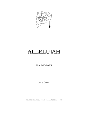 Book cover for ALLELUJAH from Motet Excultate Jubillee for 4 flutes - MOZART