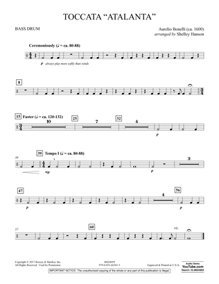 Toccata ("Atalanta") - Bass Drum