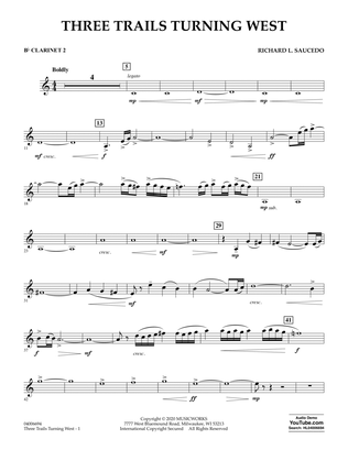 Three Trails Turning West - Bb Clarinet 2