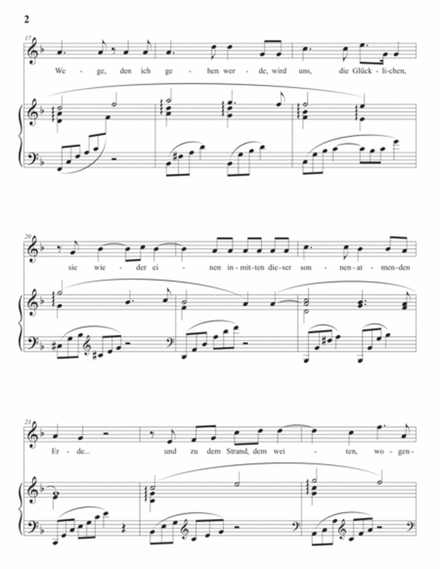 Morgen, Op. 27 no. 4 (in 3 medium keys: F, E, E-flat major)