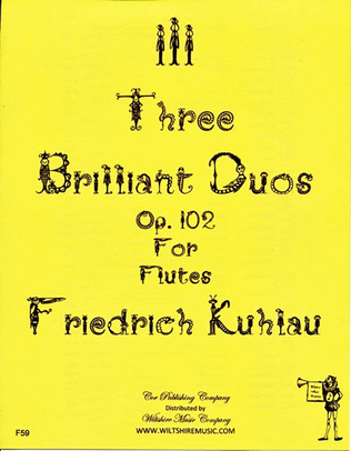 Book cover for 3 Brilliant Duos, Op.102