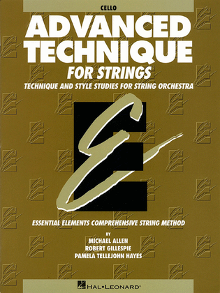 Book cover for Advanced Technique for Strings (Essential Elements series)