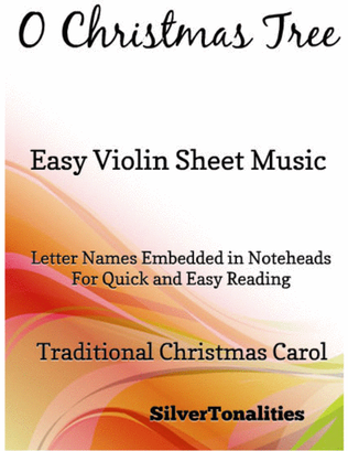 Book cover for O Christmas Tree Easy Violin Sheet Music