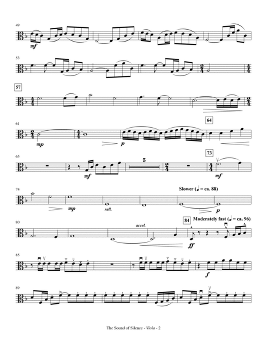 The Sound Of Silence (arr. Mark Hayes) - Viola