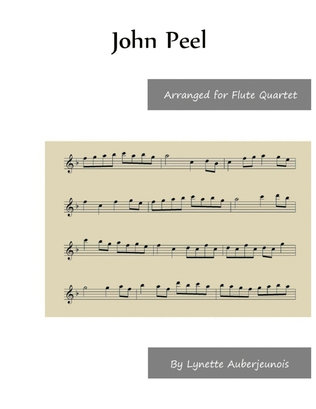 Book cover for John Peel - Flute Quartet