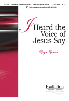 Book cover for I Heard the Voice of Jesus Say