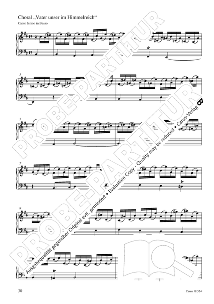 Chorale arrangements. First part of the Clavier-Ubung